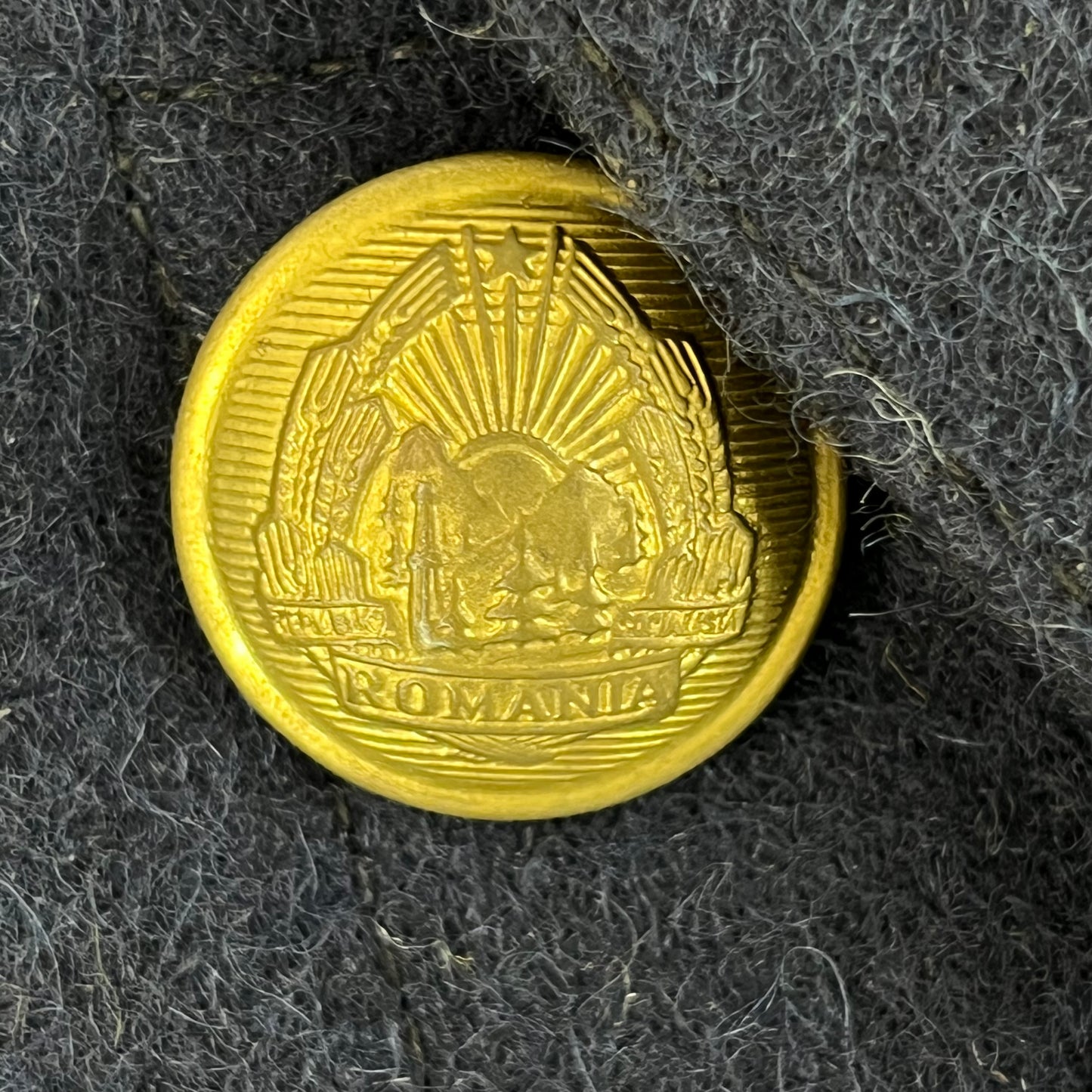 Romanian People's Navy 70s Blue Wool Greatcoat - Medium