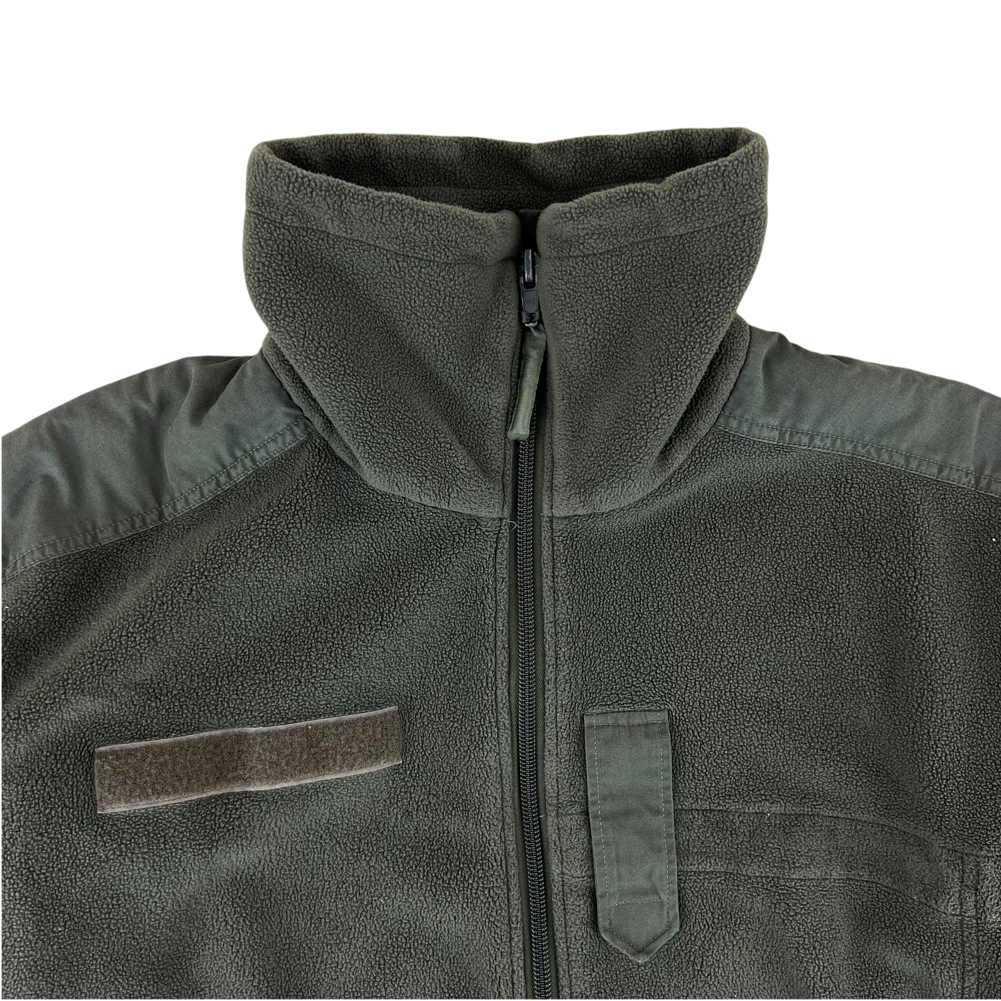 Austrian Army Olive Fleece Cardigan - X Large