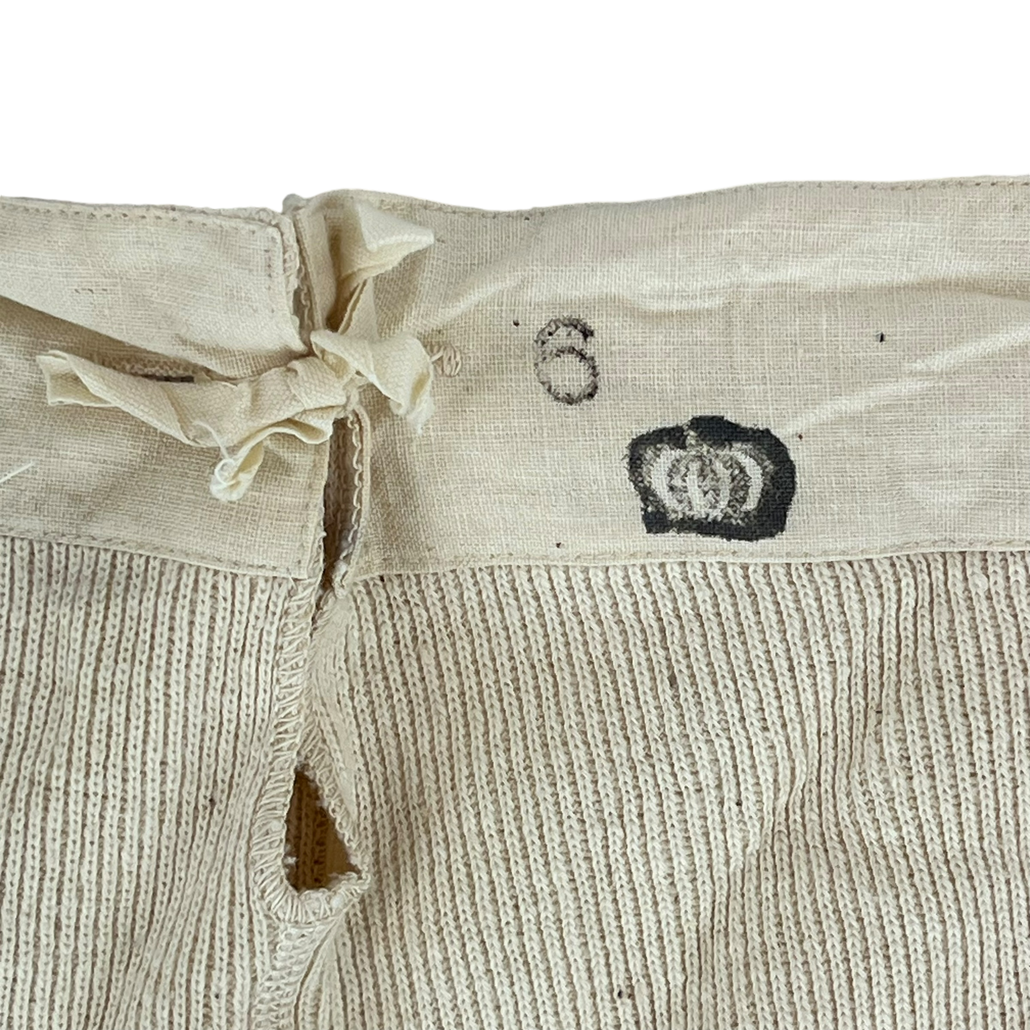 Swedish Army 1940's Vintage Cream Long Johns - W36