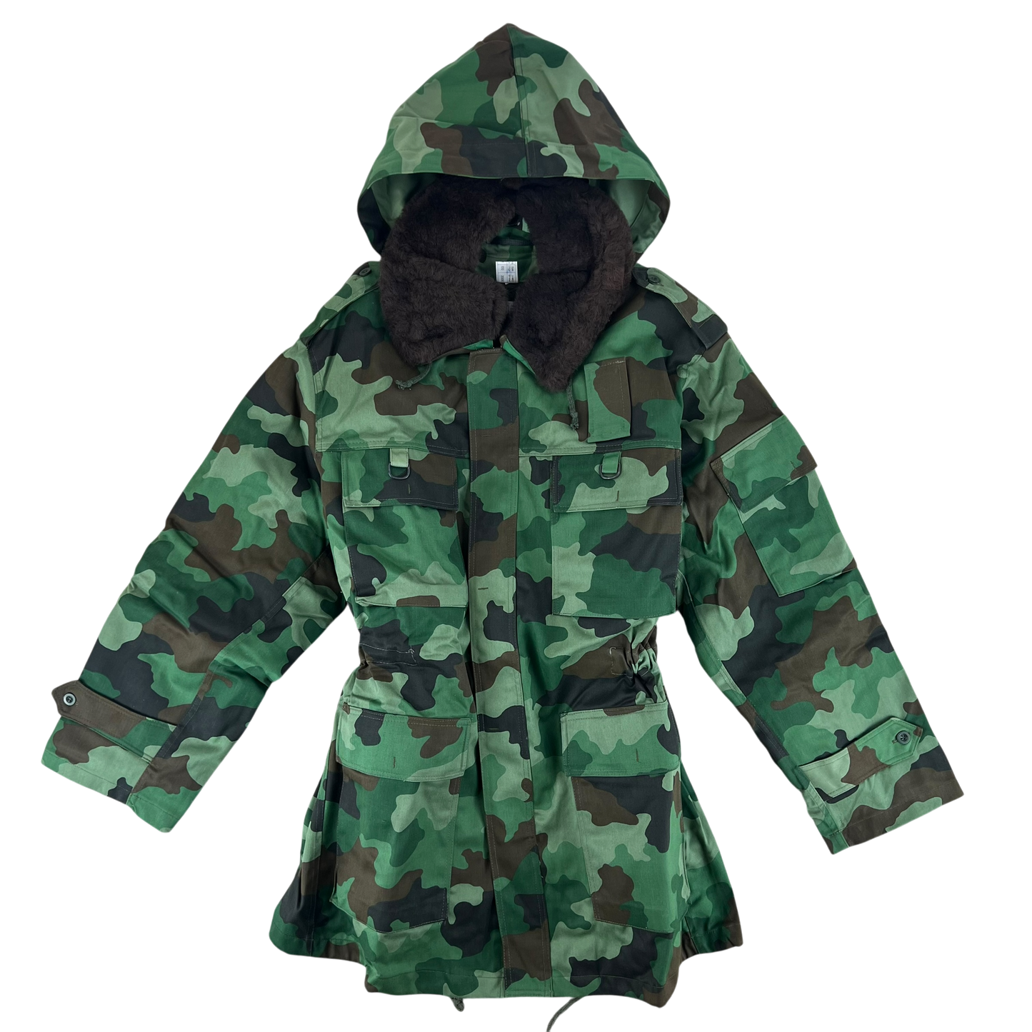 Serbian Army M93 Oak Leaf Camouflage Parka w/ Thermal Liner - Medium 172/100