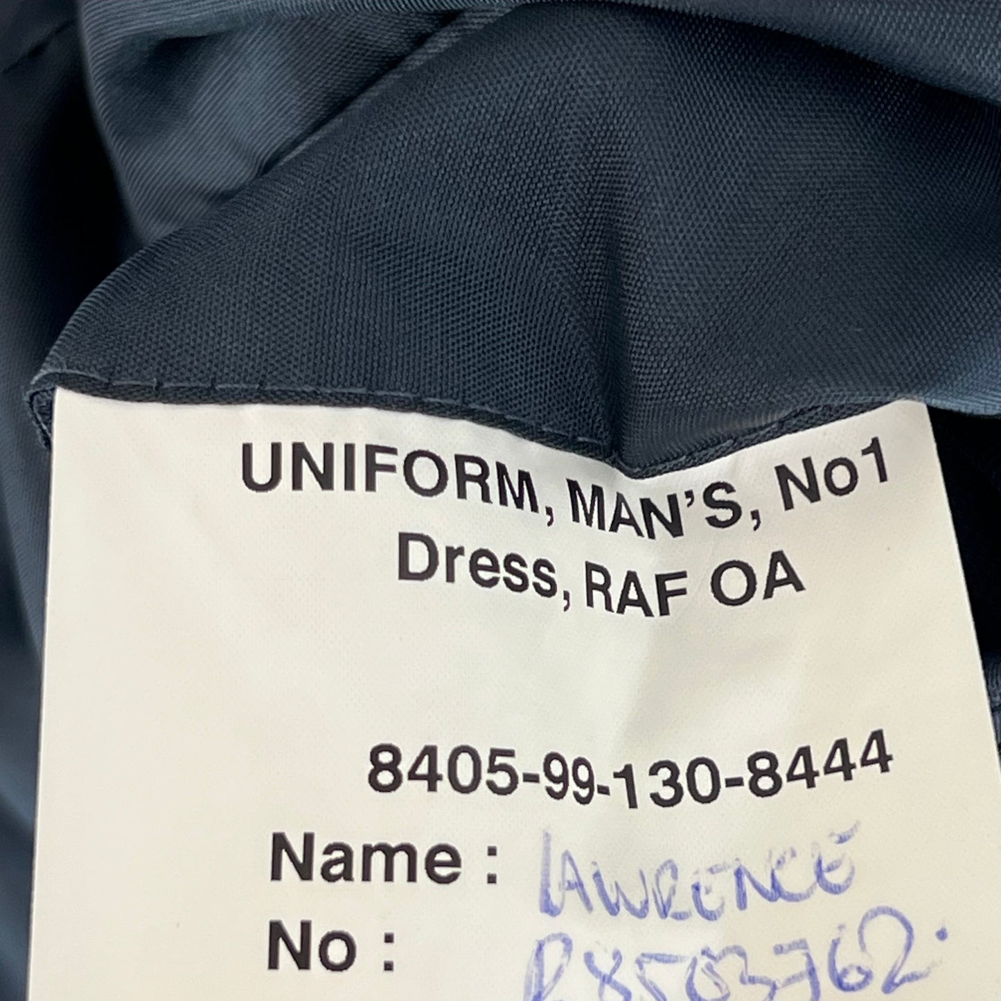 British Royal Air Force No. 1 Dress Jacket w/ Belt - Large 108L