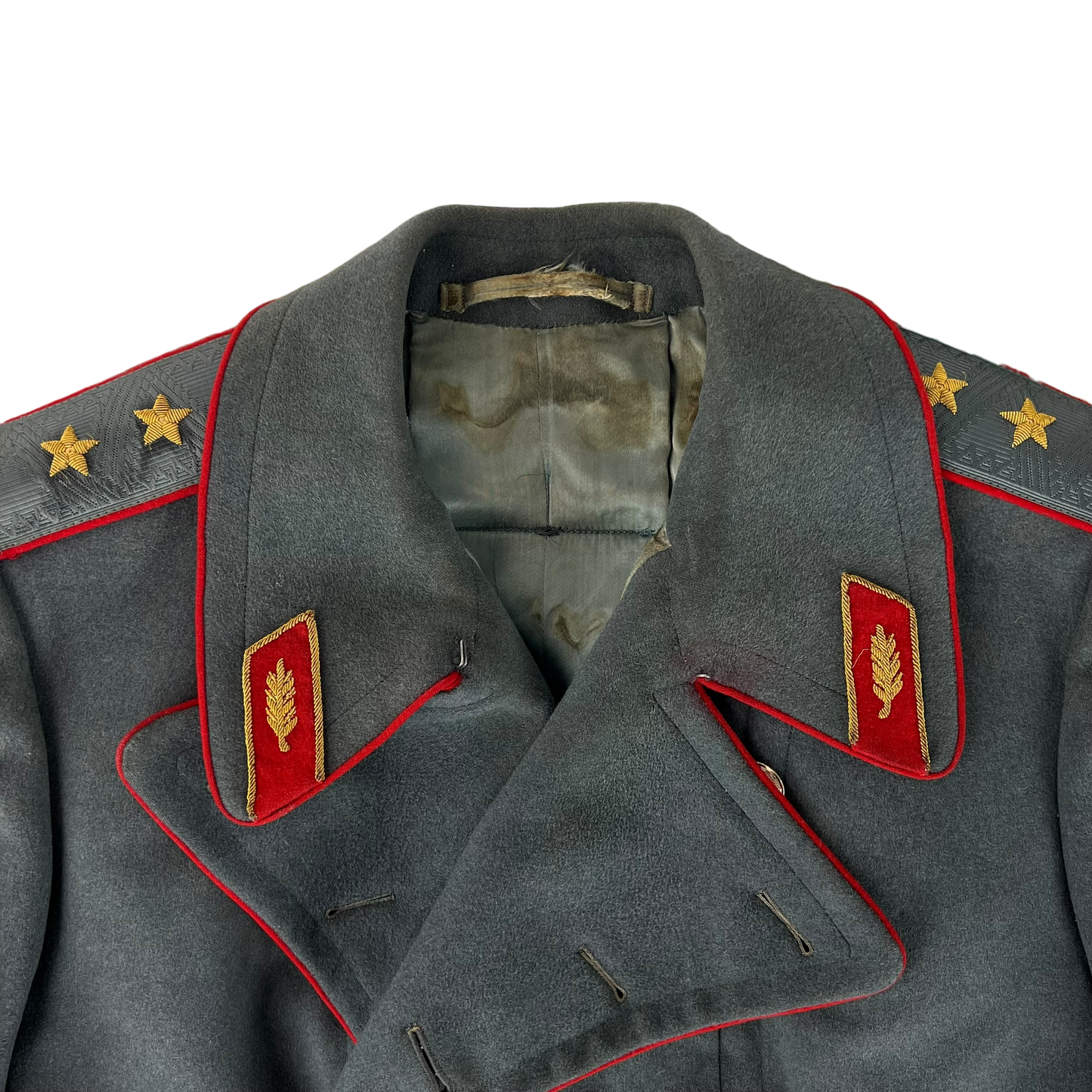 Soviet Russian Army Grey Wool General's Greatcoat - Large