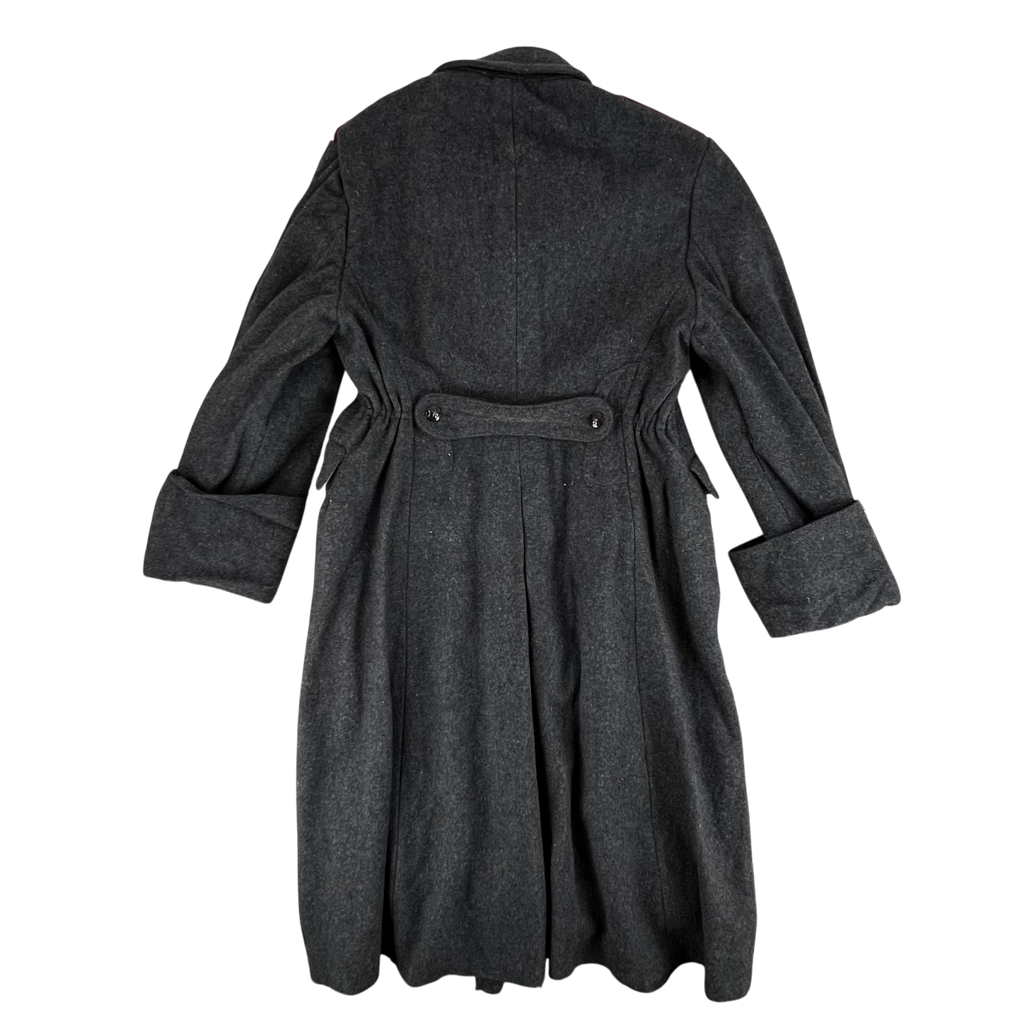 Bulgarian People's Army 80s Grey Wool Greatcoat - Medium