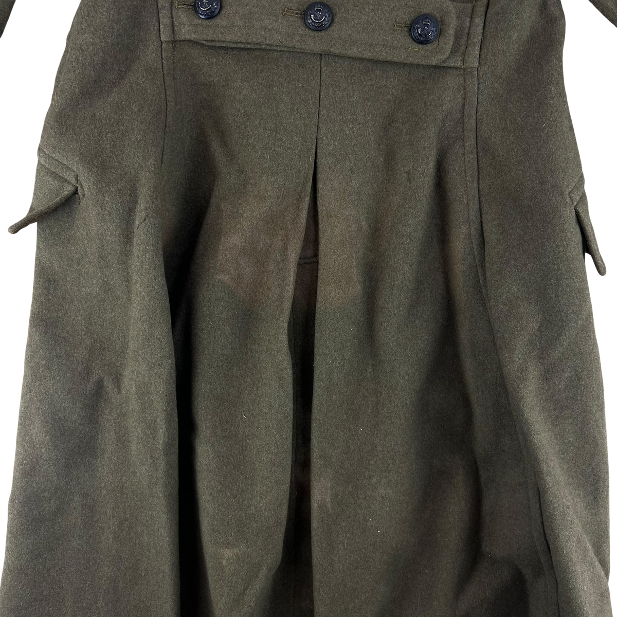 British Army 40s Dismounted 1940 Pattern Greatcoat - KRRC - Medium