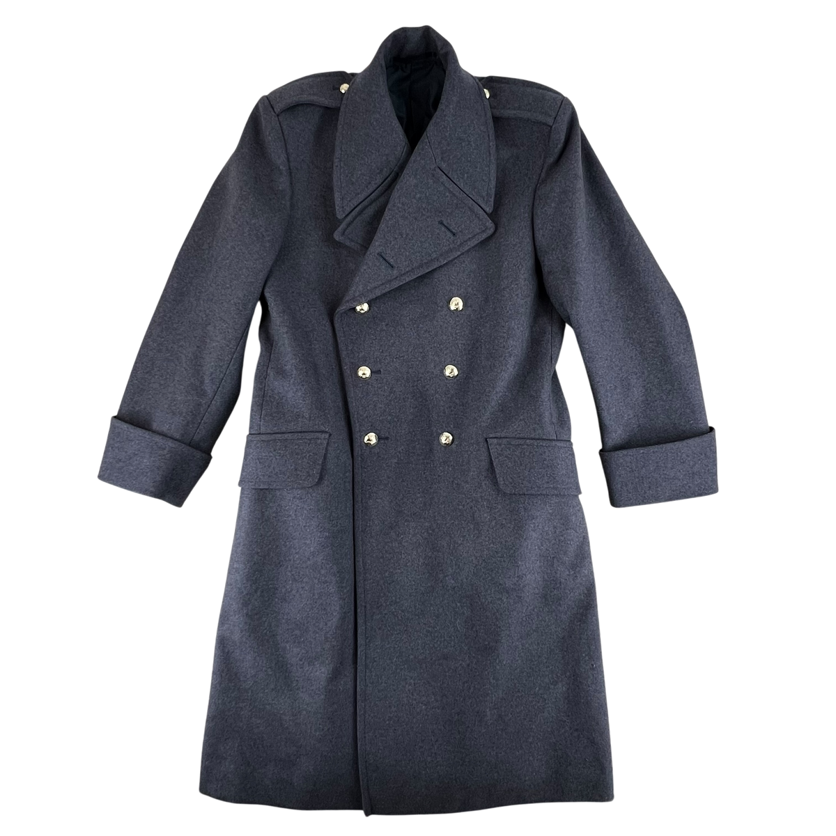 British RAF Officer's & WO's Blue Grey Wool Greatcoat - Large 176/108