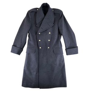 British RAF Officer's & WO's Blue Grey Wool Greatcoat - Large 176/108