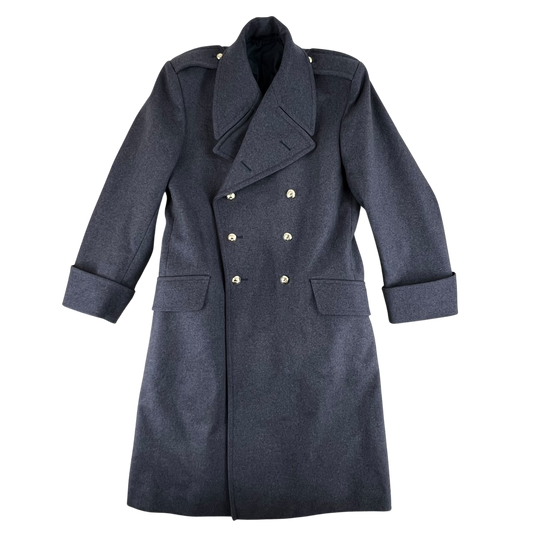 British RAF Officer's & WO's Blue Grey Wool Greatcoat - Large 176/108