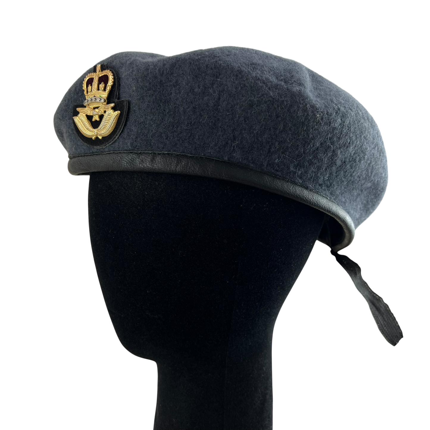 British RAF Beret w/ Officer's Badge - Medium 58cm