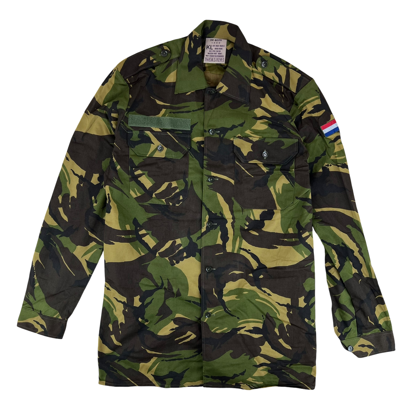 Dutch Army Field Shirt DPM Woodland Camouflage Long Sleeve - Medium