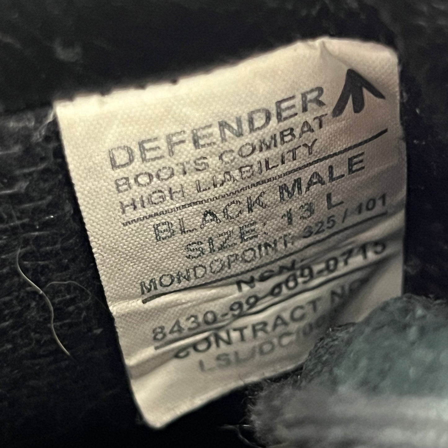 British Army Altberg Defender Black Combat Boots - Size 13L
