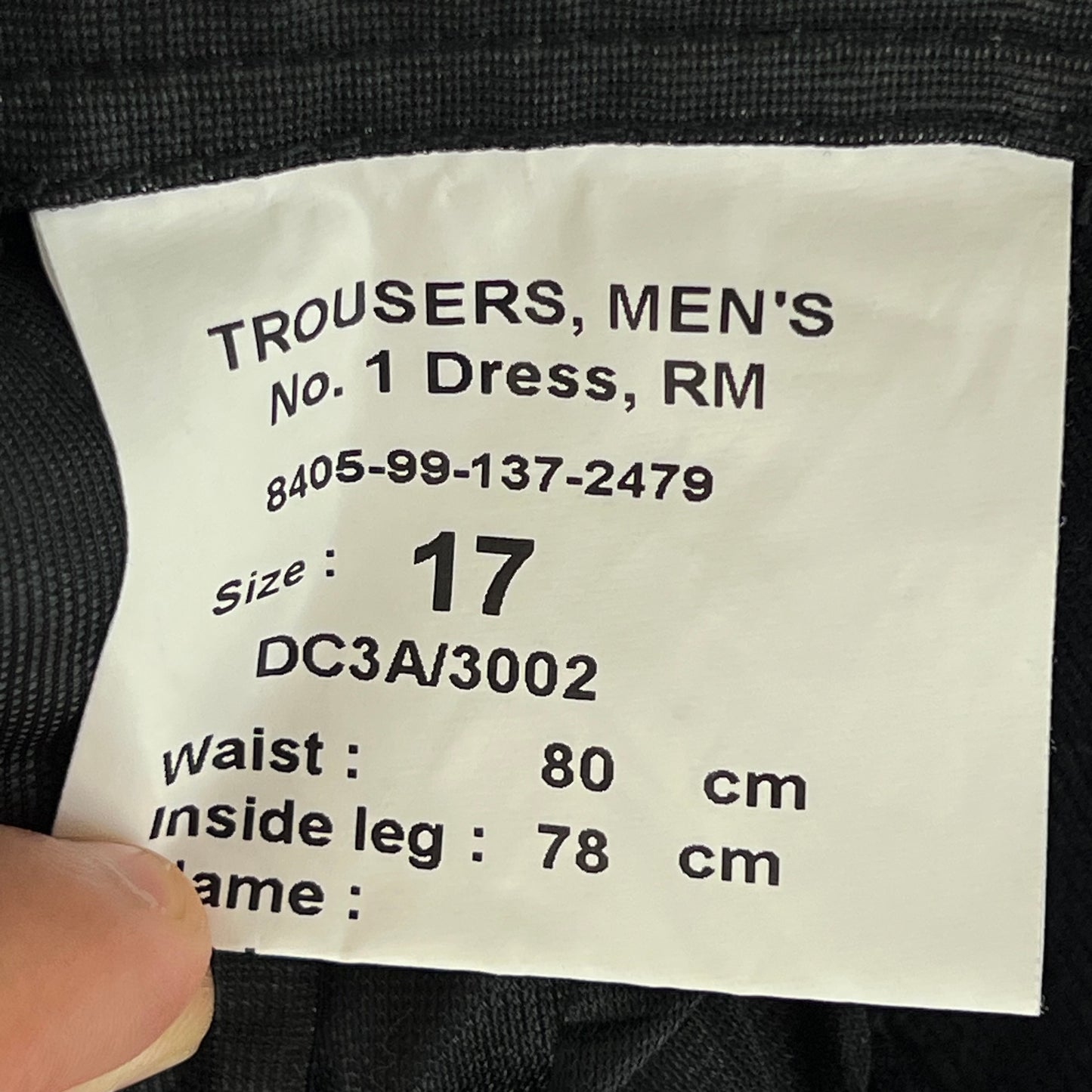 British Royal Marines No 1 Dress Trousers - W30 L29.5