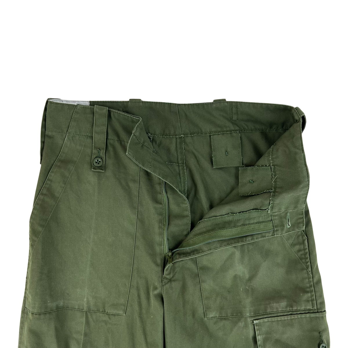 British Army Olive Green Fatigue Work Trousers - W31 L33