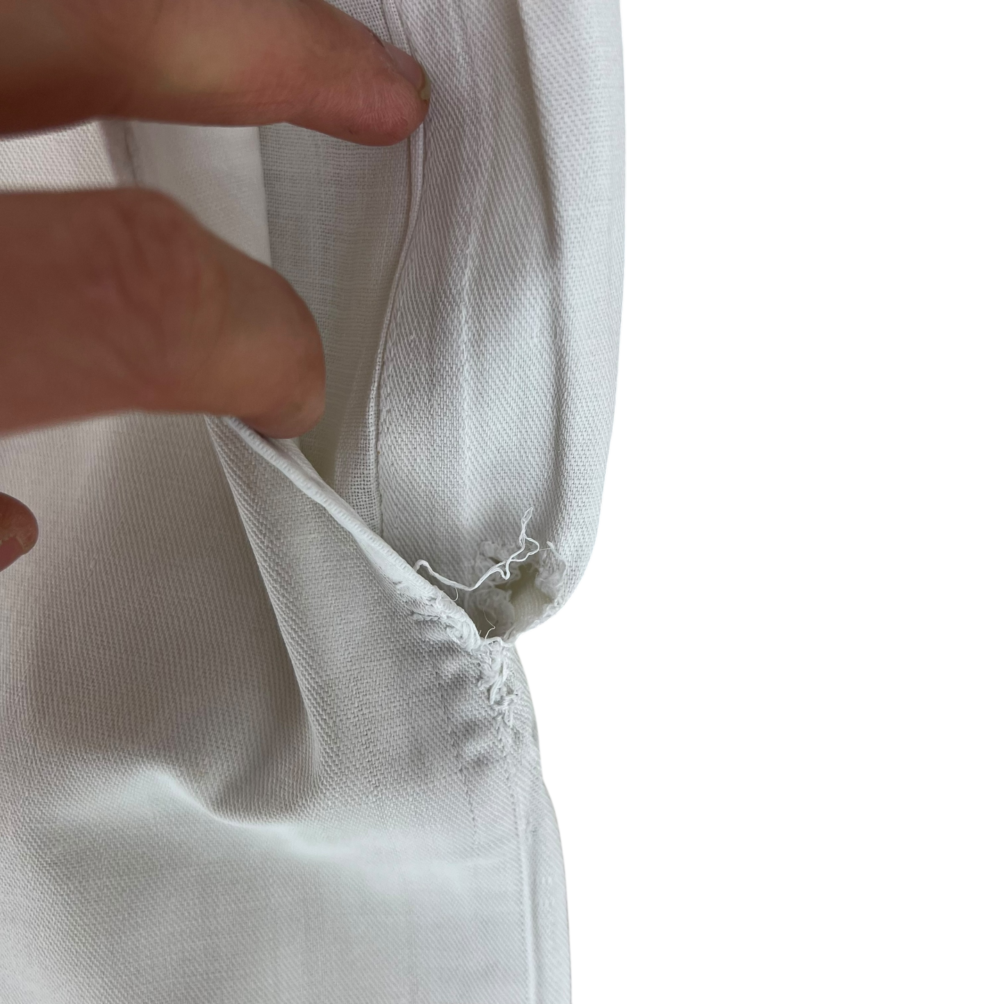 British Merchant Navy 50s Tropical White Trousers - W43 L30