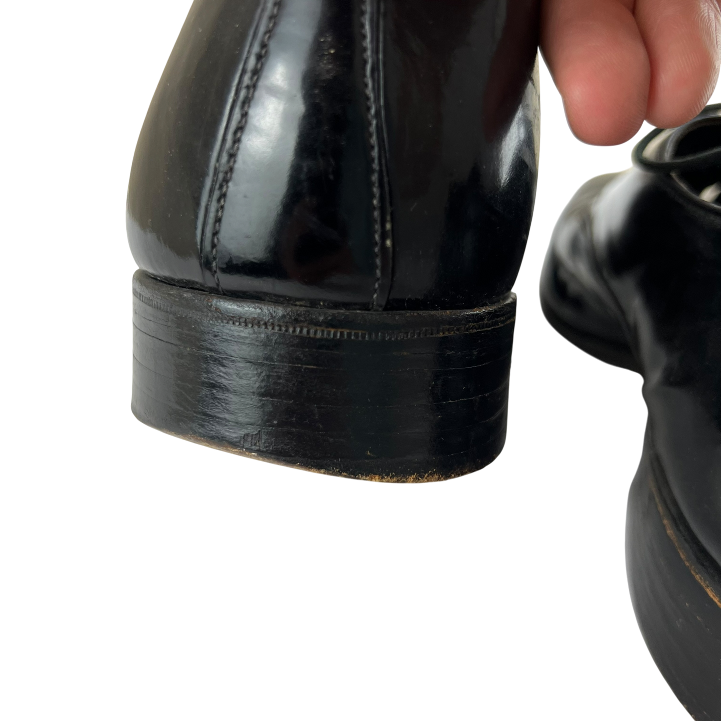 British RAF 70's Black Dress Shoes - Size 10