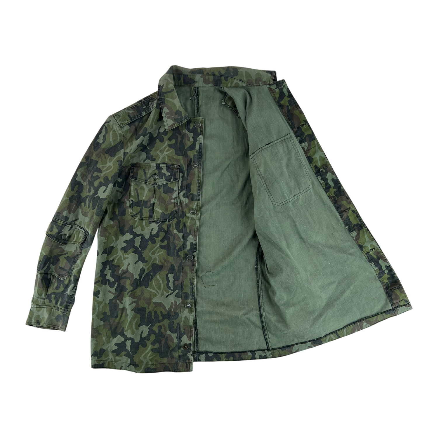 Romanian Army M1990 Leaf Camouflage Jacket - Large