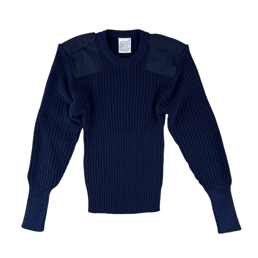 British Royal Navy Wool Crew Neck Pullover Jersey Jumper - Small 88cm