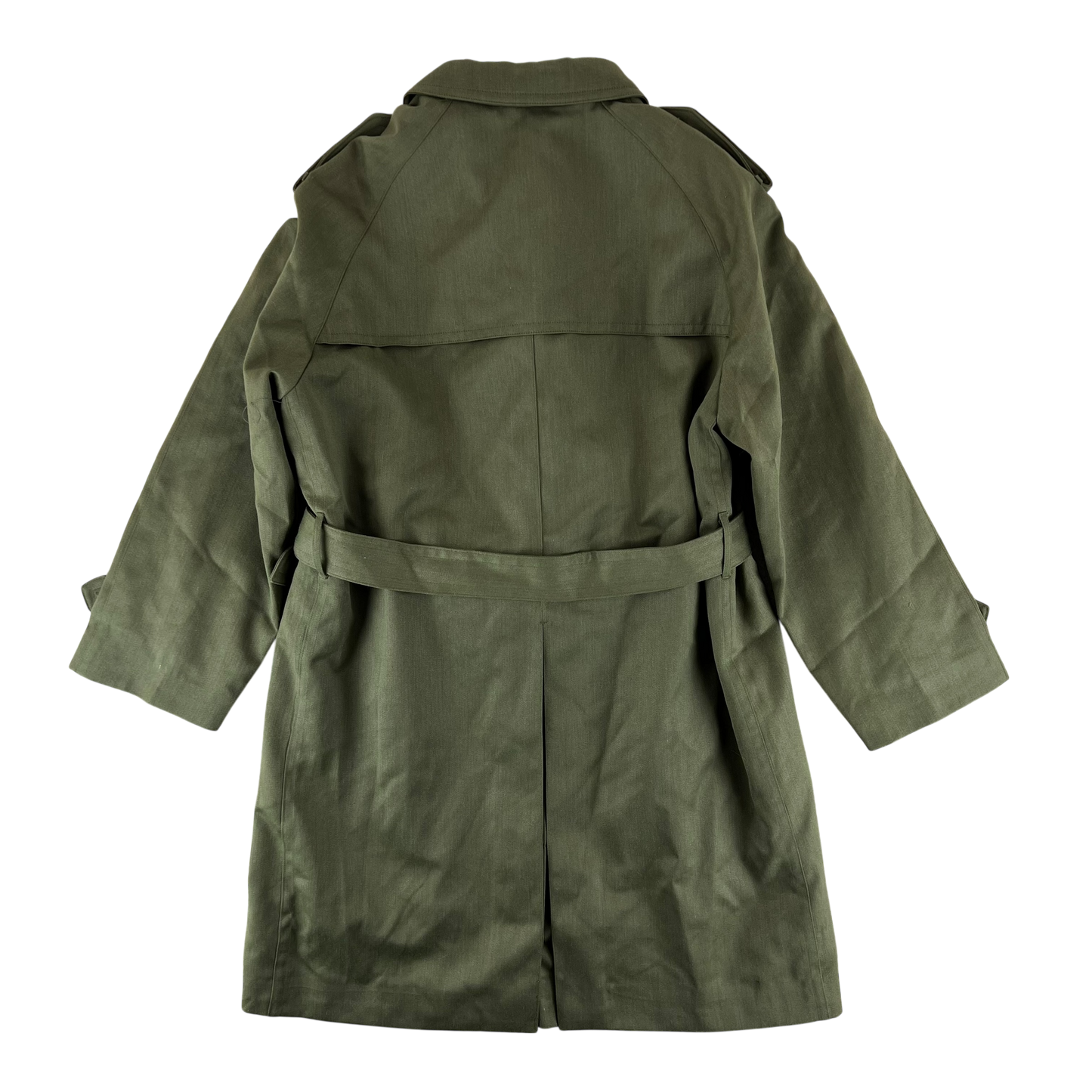 Spanish Army 80s Green Trenchcoat - Large