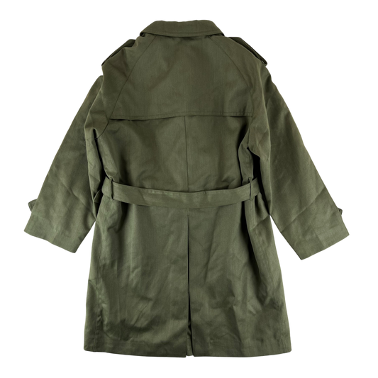 Spanish Army 80s Green Trenchcoat - Large
