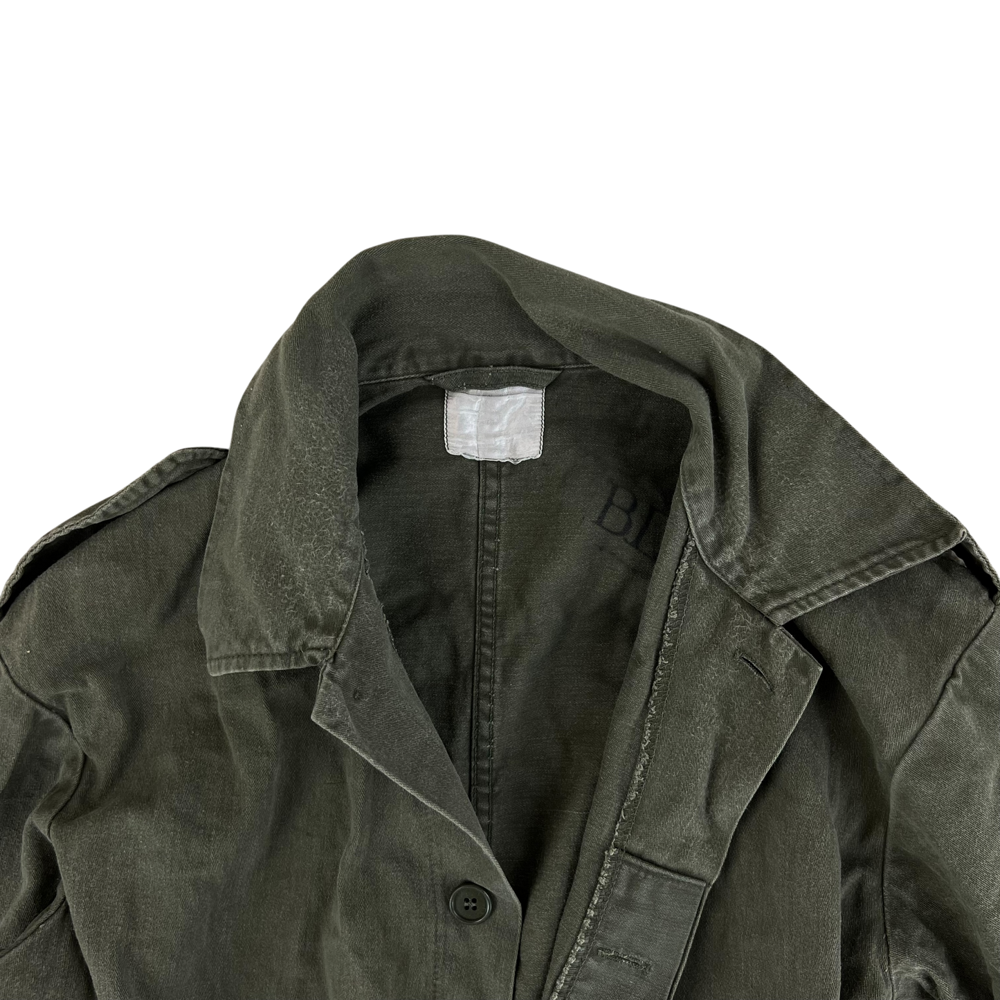 Dutch Army 70s Olive Drab Cotton Coveralls - Medium