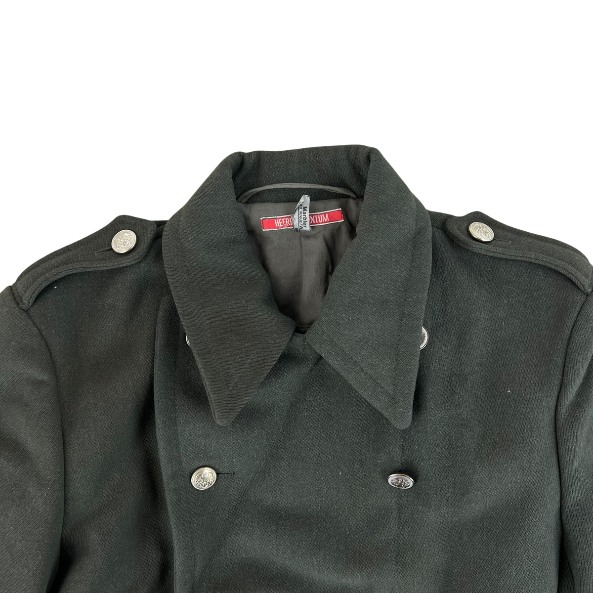 Austrian Army 80s Grey Wool Greatcoat - Medium