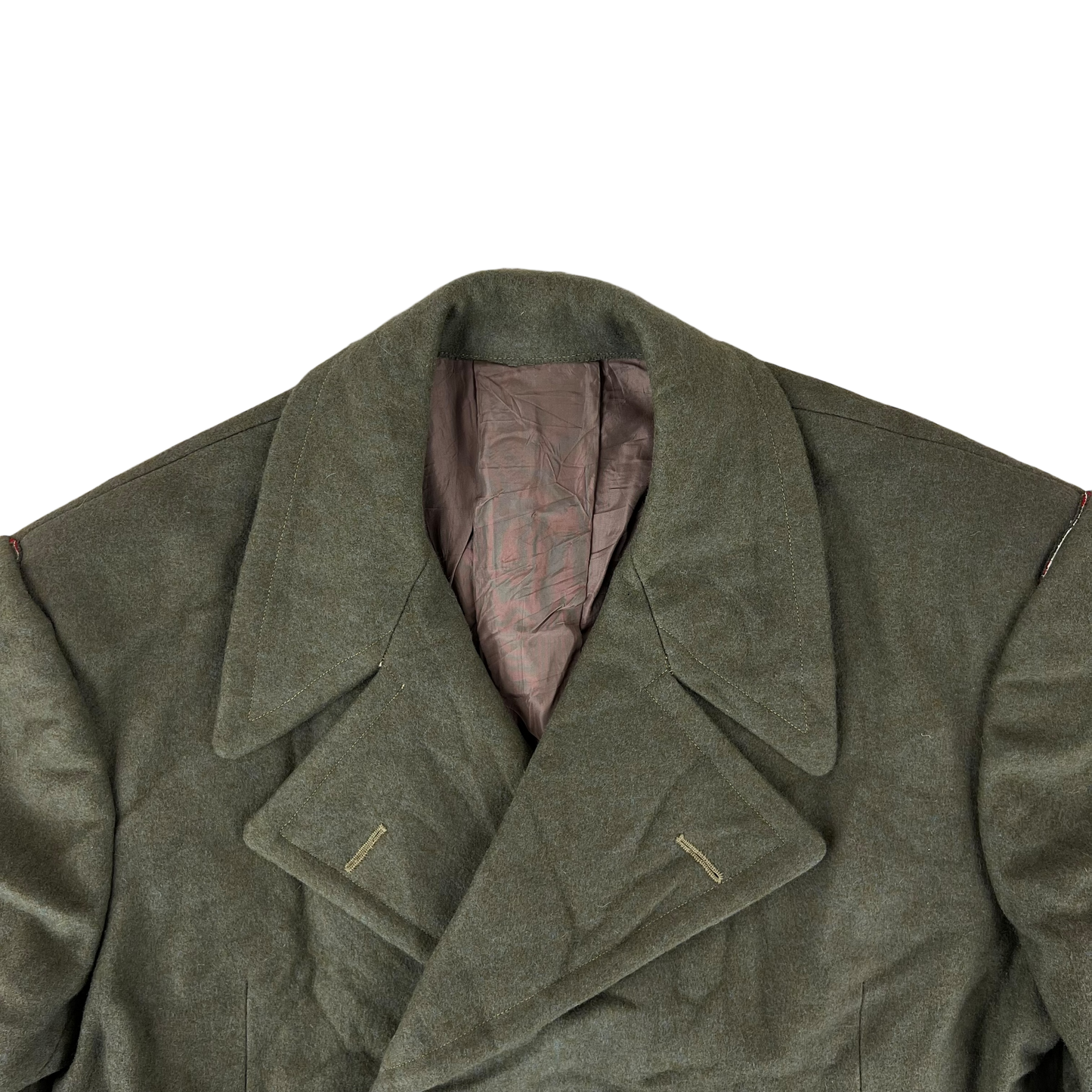 Italian Army 70s Khaki Greatcoat - Medium