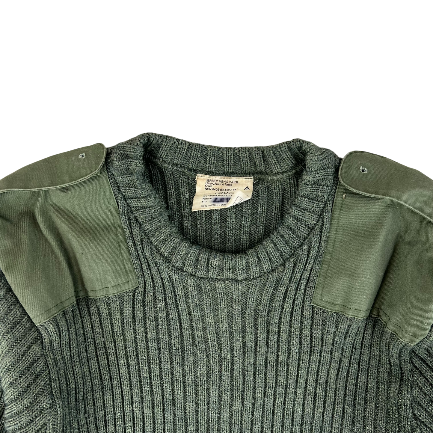 British Army Olive Green Pullover Jumper - Medium 100cm