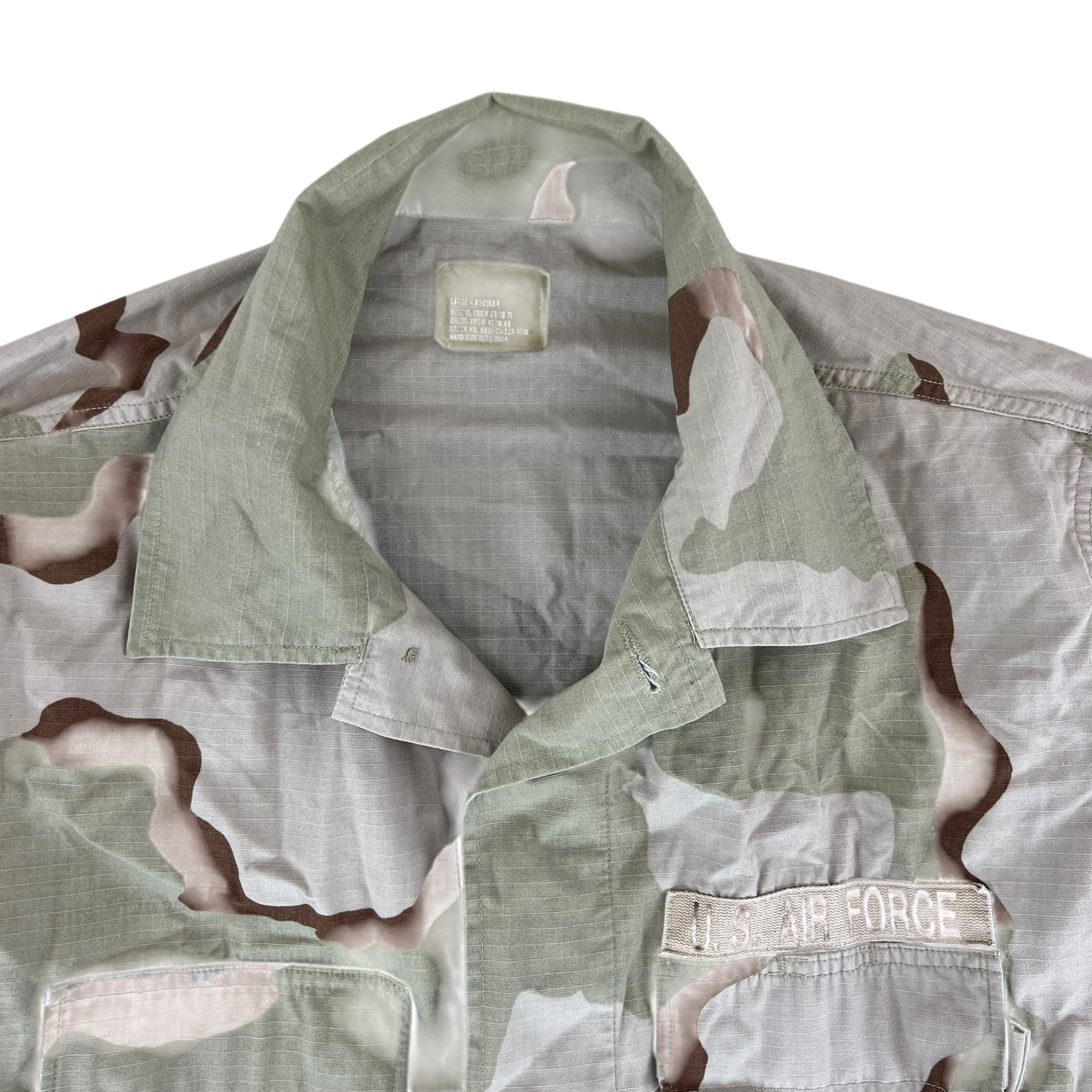 US Air Force Tri-Colour Desert "Coffee Stain" Camo Combat Jacket - Large