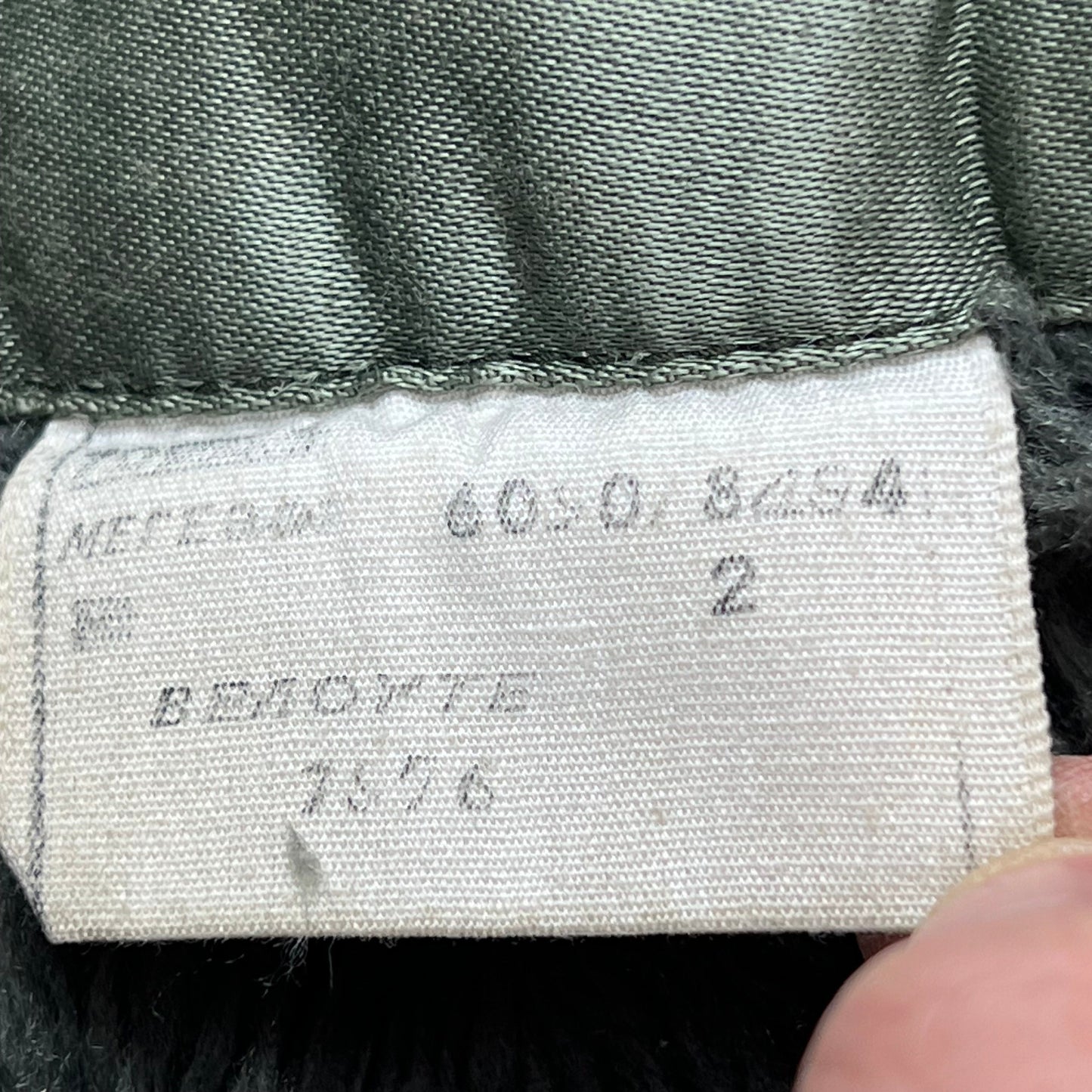 Greek Army M65 Faux Fur Jacket Liner - Medium
