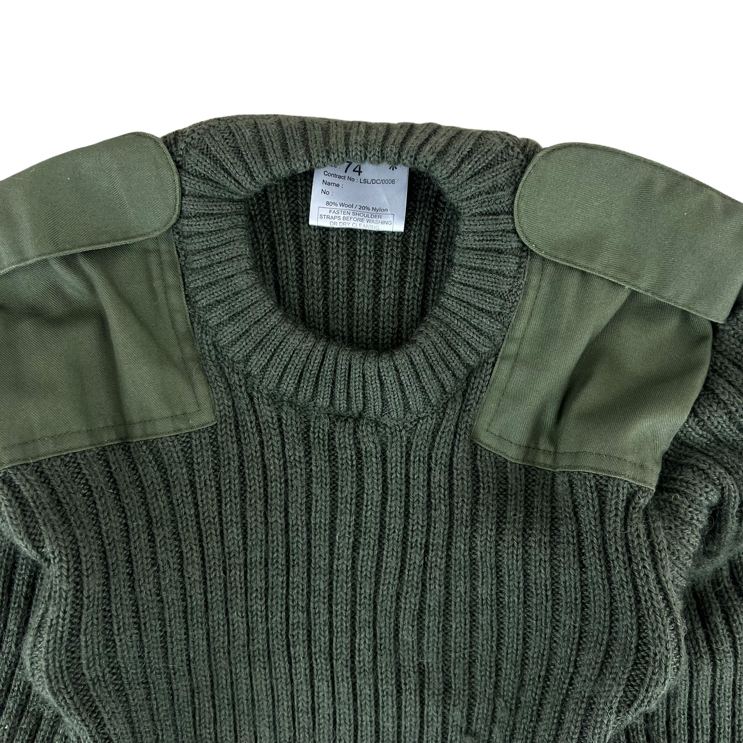 British Army Olive Green Pullover Jumper - X Small 74cm