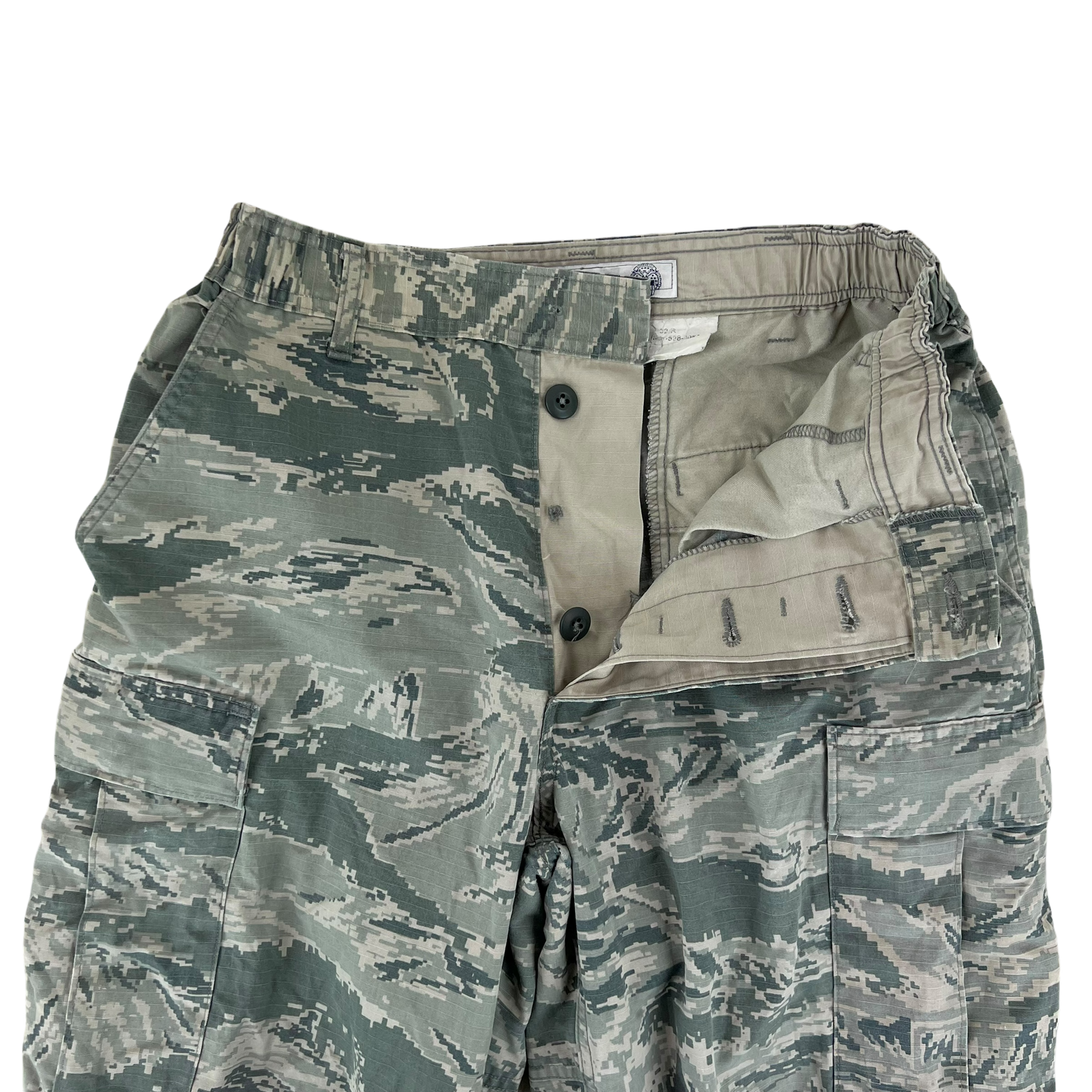 US Air Force Digital Tiger Stripe DTS Pixel Camouflage BDU Combat Trousers - W28 L31