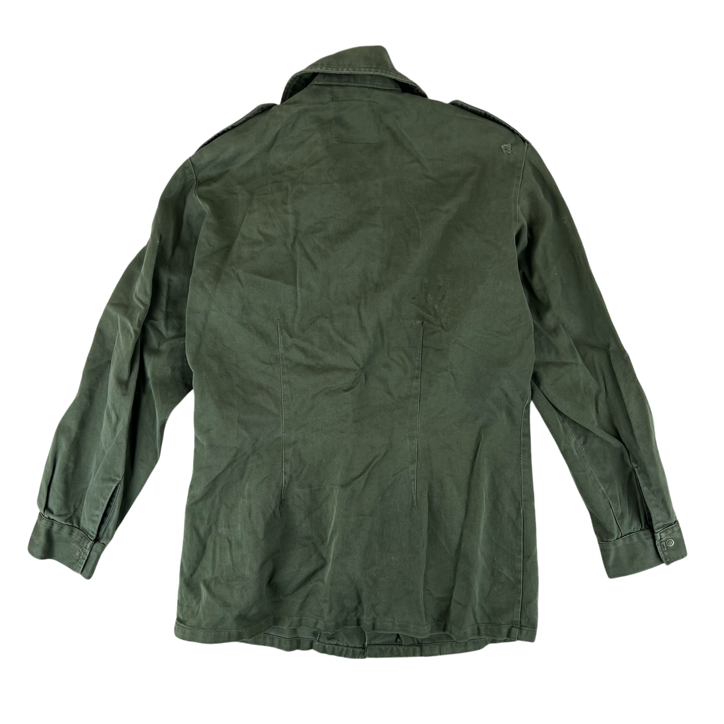 Dutch Army 70s Field Shirt Jacket Green Long Sleeve - Small