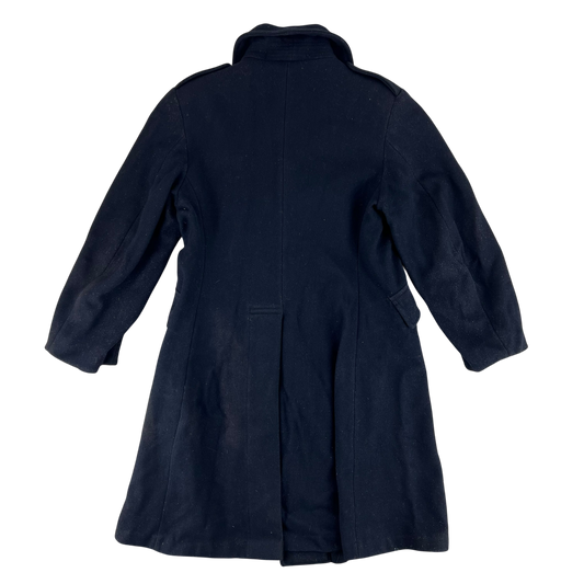 British Army 50s Civil Defence Black Greatcoat - Medium