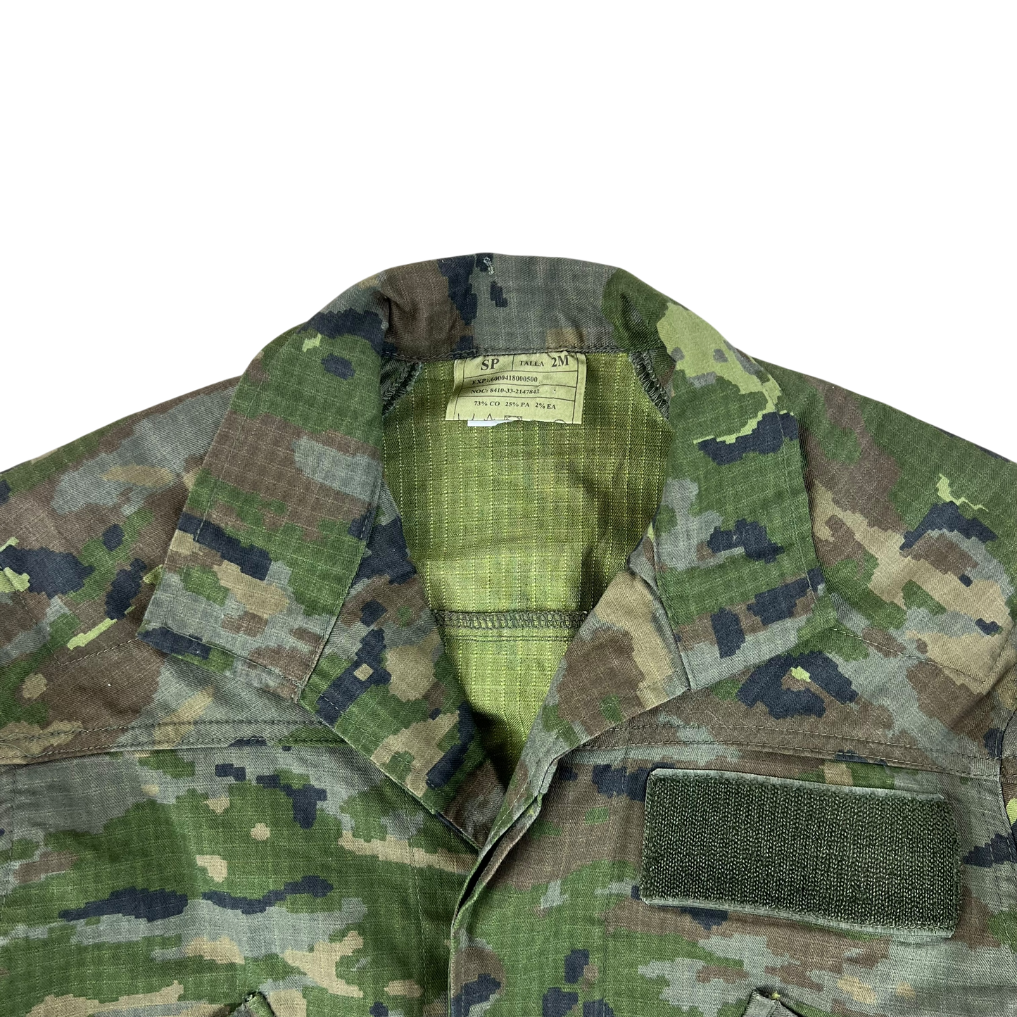 Spanish Army M09 Pixel Leaf Camouflage Ripstop Jacket - Medium