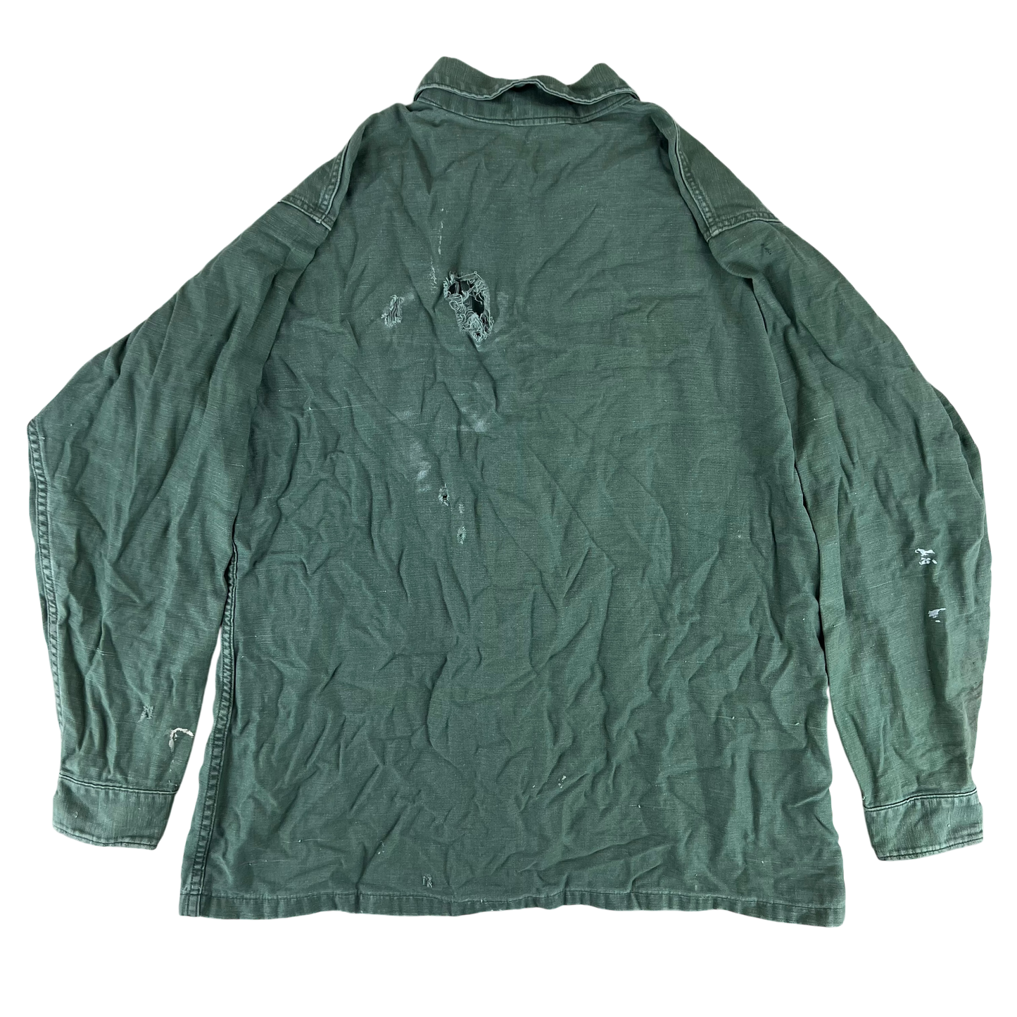 US Army Olive Green Nam Era Long Sleeve Shirt - Large