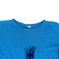 West German Army 70s Blue Training T Shirt - Small