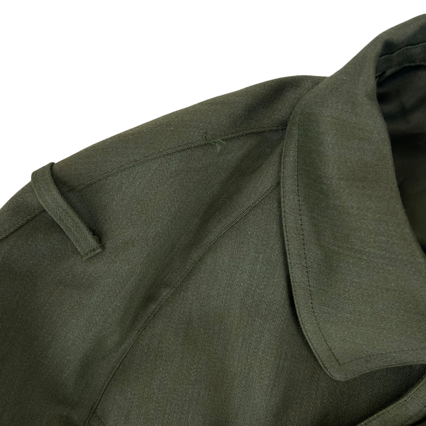 Spanish Army 80s Green Trenchcoat - Large