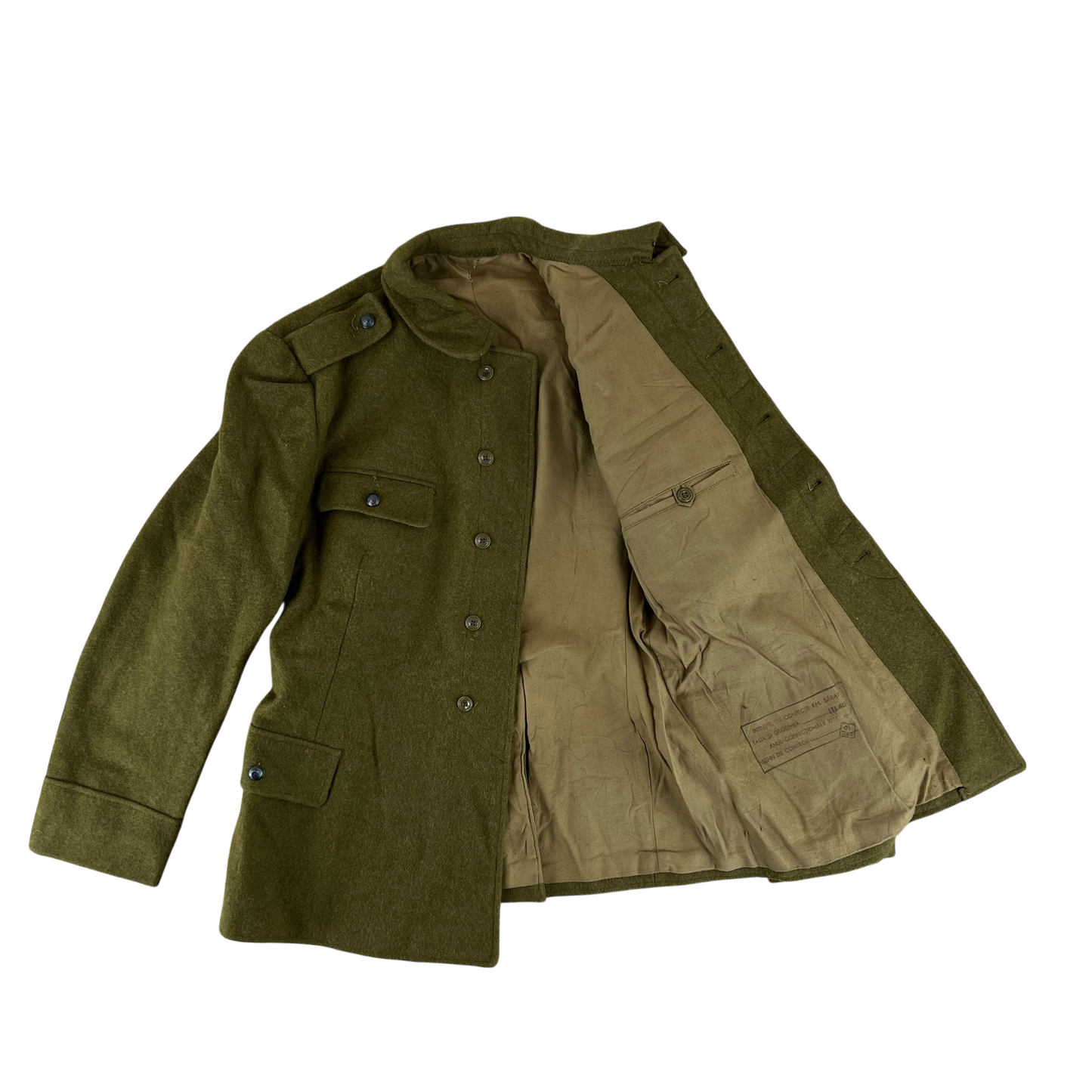 Romanian People's Army Khaki Field Jacket - Medium
