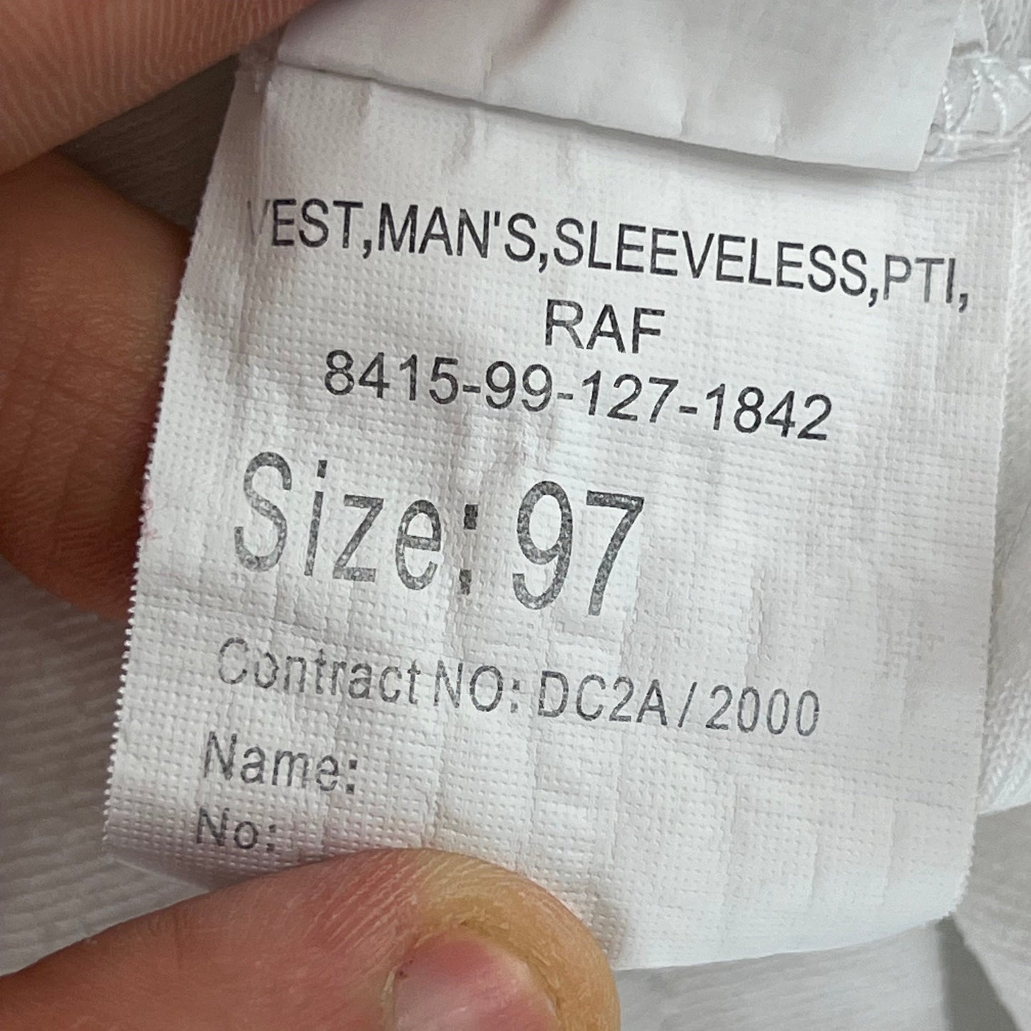 British RAF PTI Vest - Medium 97cm