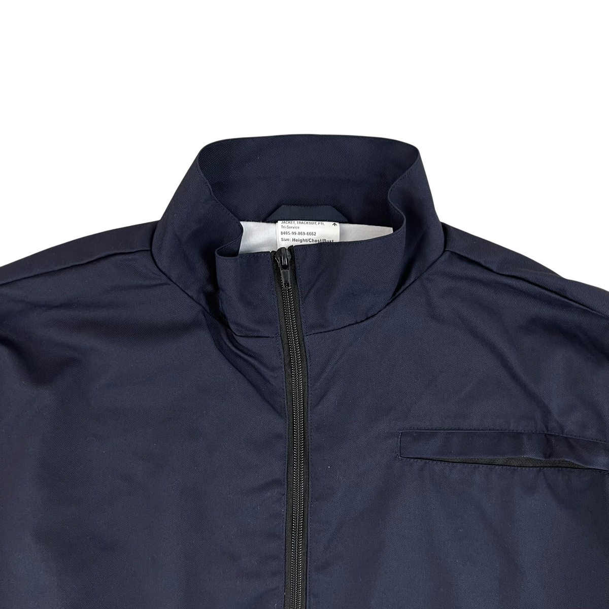 British Army / Tri-Services Navy Blue PTI Tracksuit Top Jacket - Medium 170/100