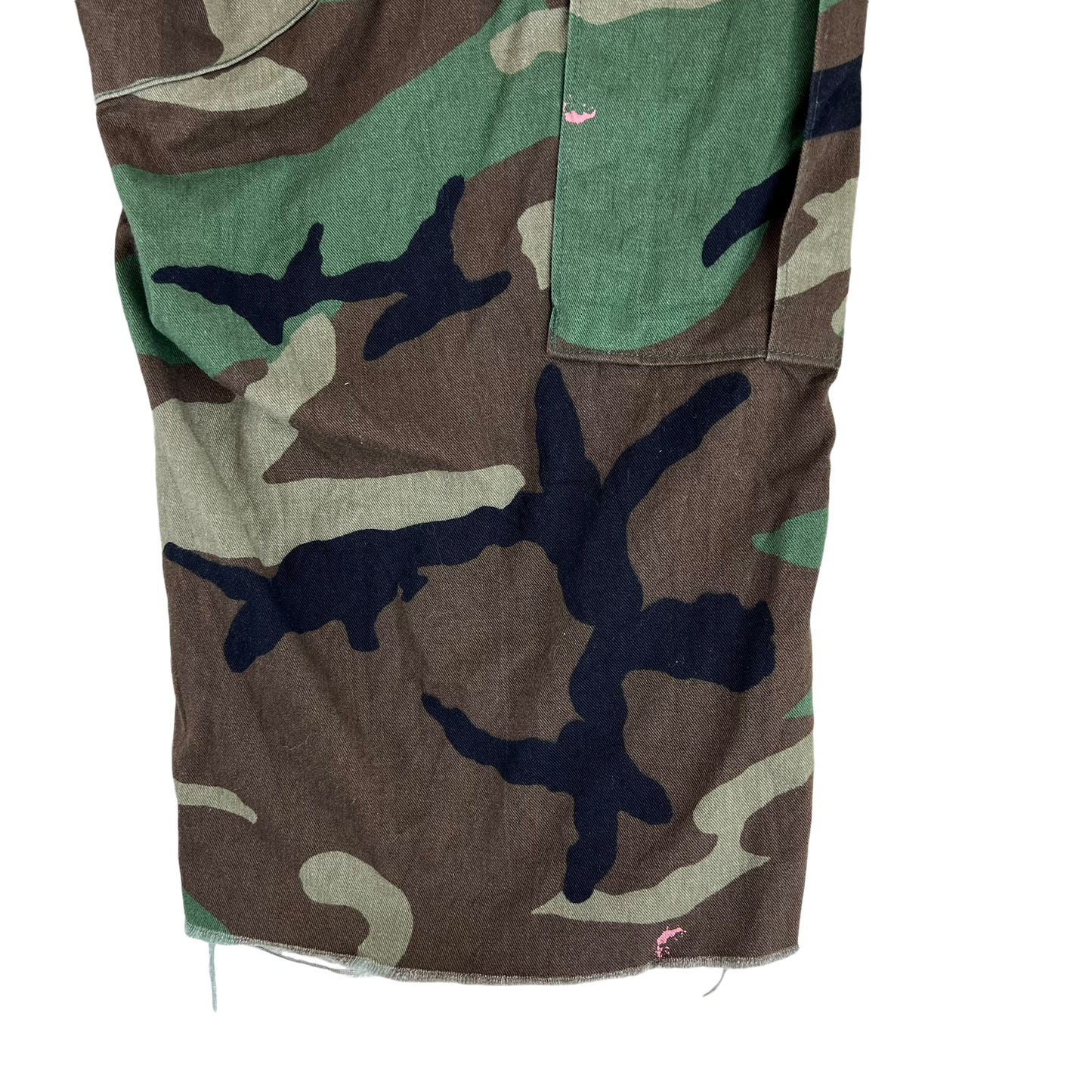 US Army Vintage M81 Woodland Camo Field Made Shorts - W32