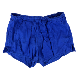 West German Army Cotton PTI Blue Swim Shorts - X Small