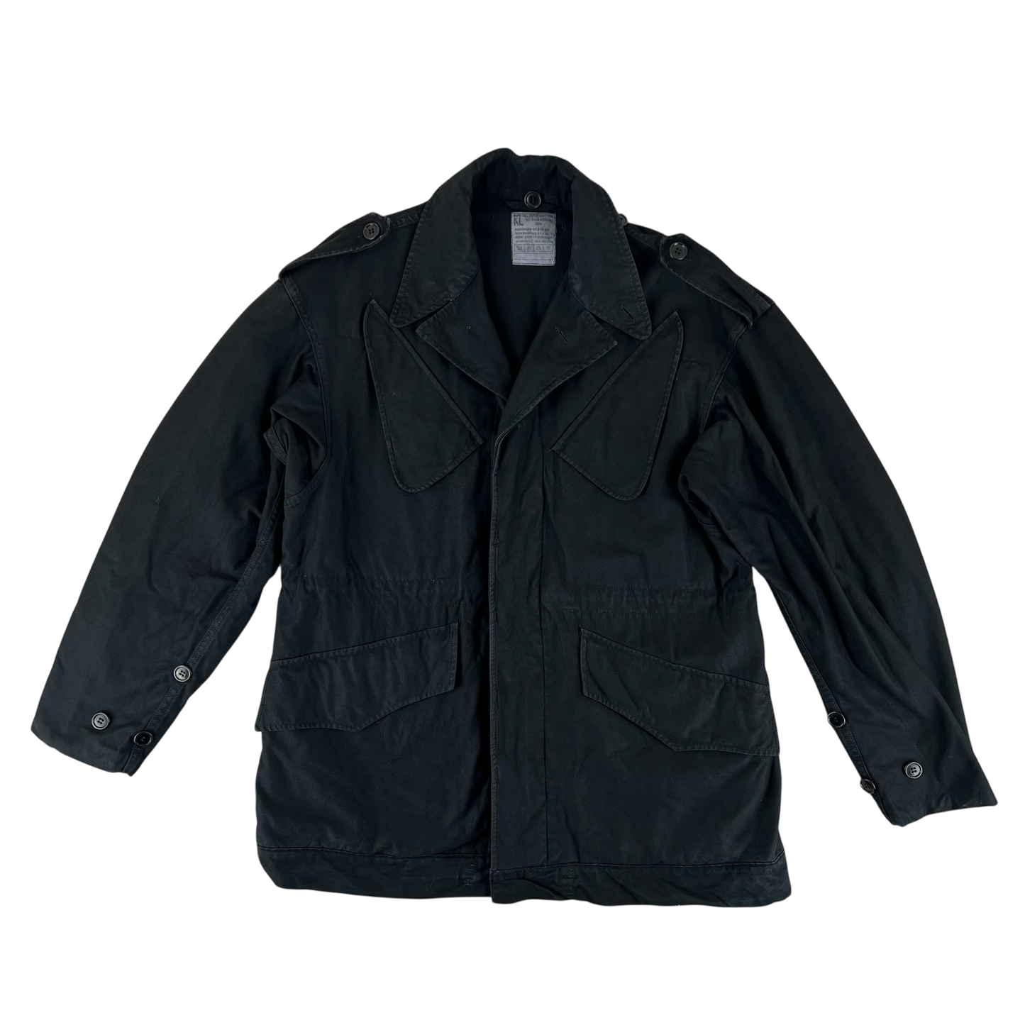 Dutch Army M78 Black Field Jacket - Medium