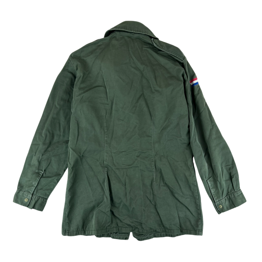 Dutch Army 70s Field Shirt Jacket Green Long Sleeve - Medium