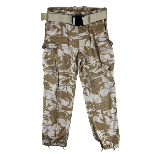 British Army Desert DPM Camouflage S95 Combat Trousers w/ Belt - W35 L32