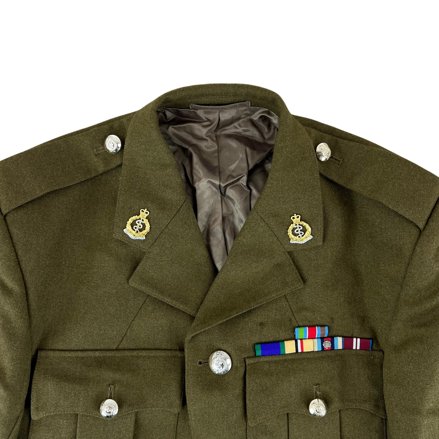 British Army No. 2 Khaki Green Dress Jacket - Medical Corps - Medium