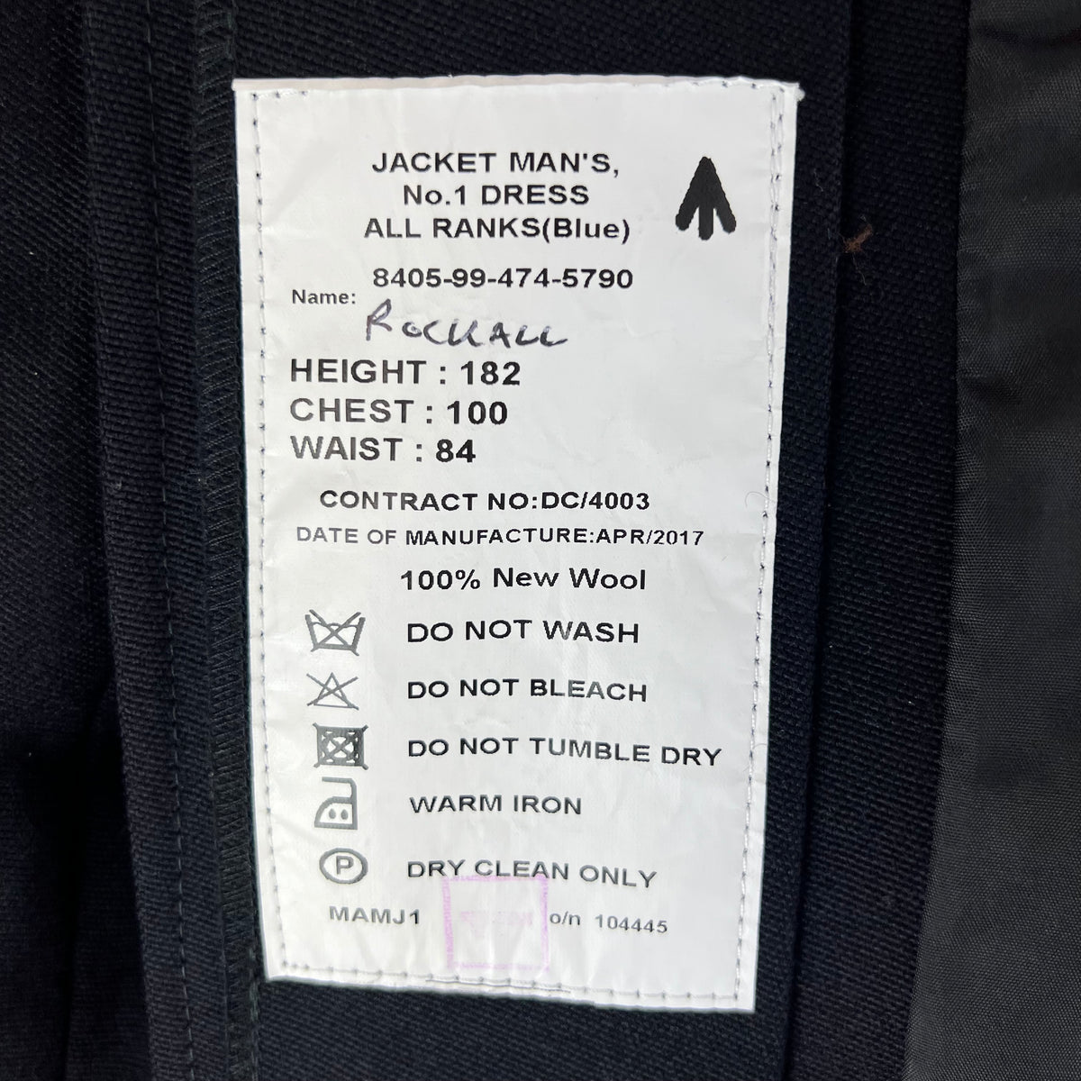 British Army No. 1 Dress Jacket - Royal Signals - Medium 182/100