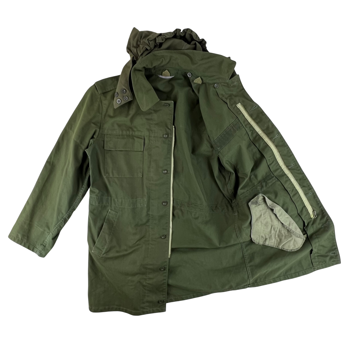 Czech Army M85 Field Parka Olive Green w/ Hood - Large 188/106