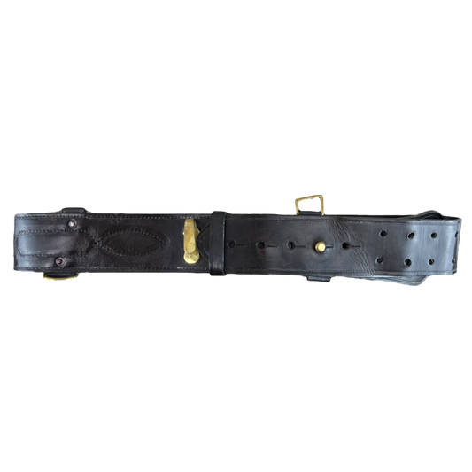 British Army Dark Brown Leather Belt - Large