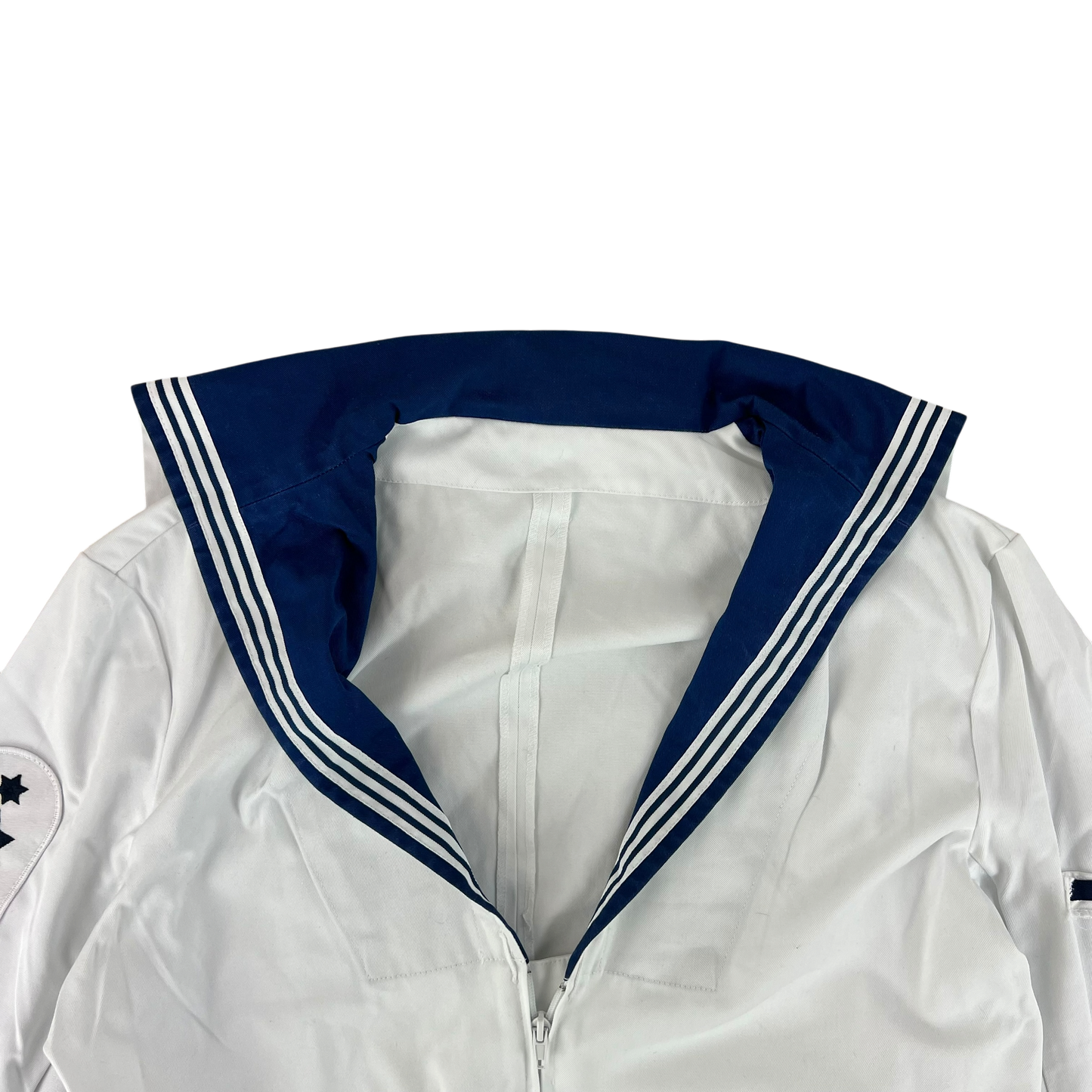 British Royal Navy Class II White Jumper Sailor's Top - X Large 182/116