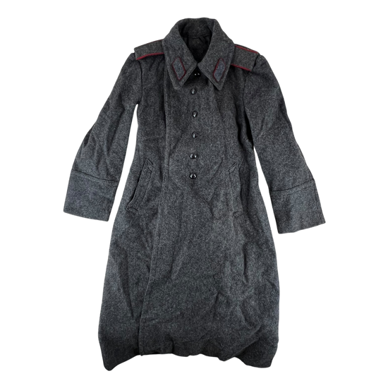 Bulgarian People's Army 50s Grey Wool Greatcoat - Medium